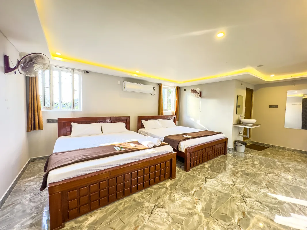 La Mithila Resort Pondicherry - Deluxe Suite Room, staircase to upper floor