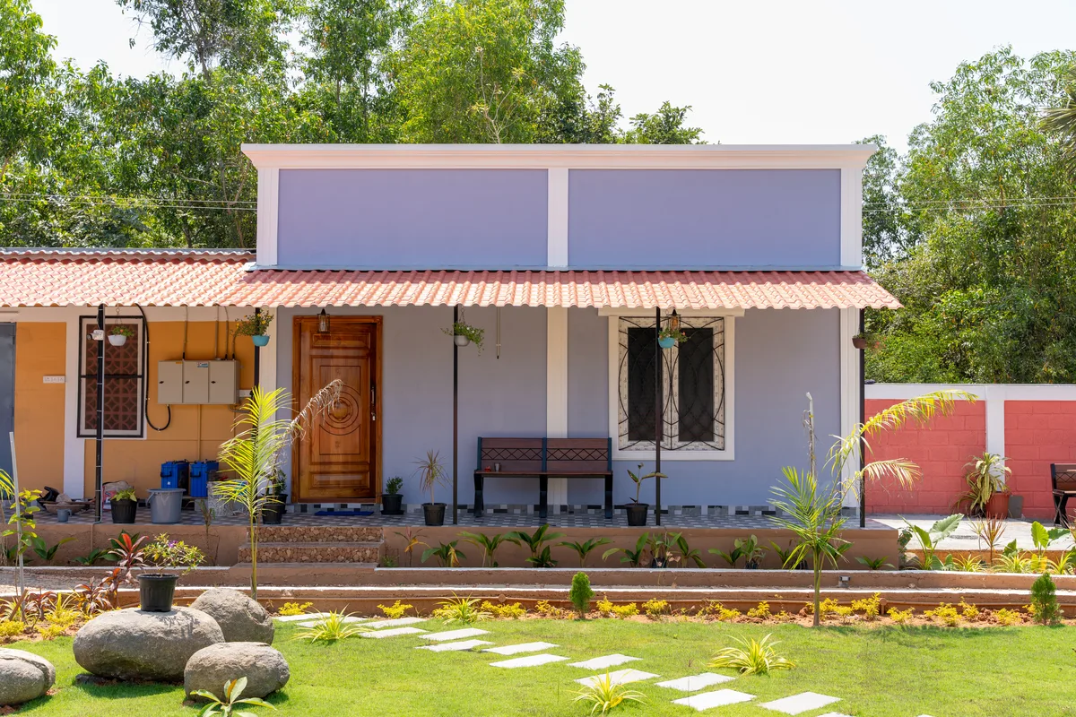 La Mithila Resort Pondicherry - couple rooms outdoor view